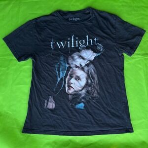 Twilight Saga Edward and Bella Graphic T-Shirt Black Small Movie 2023